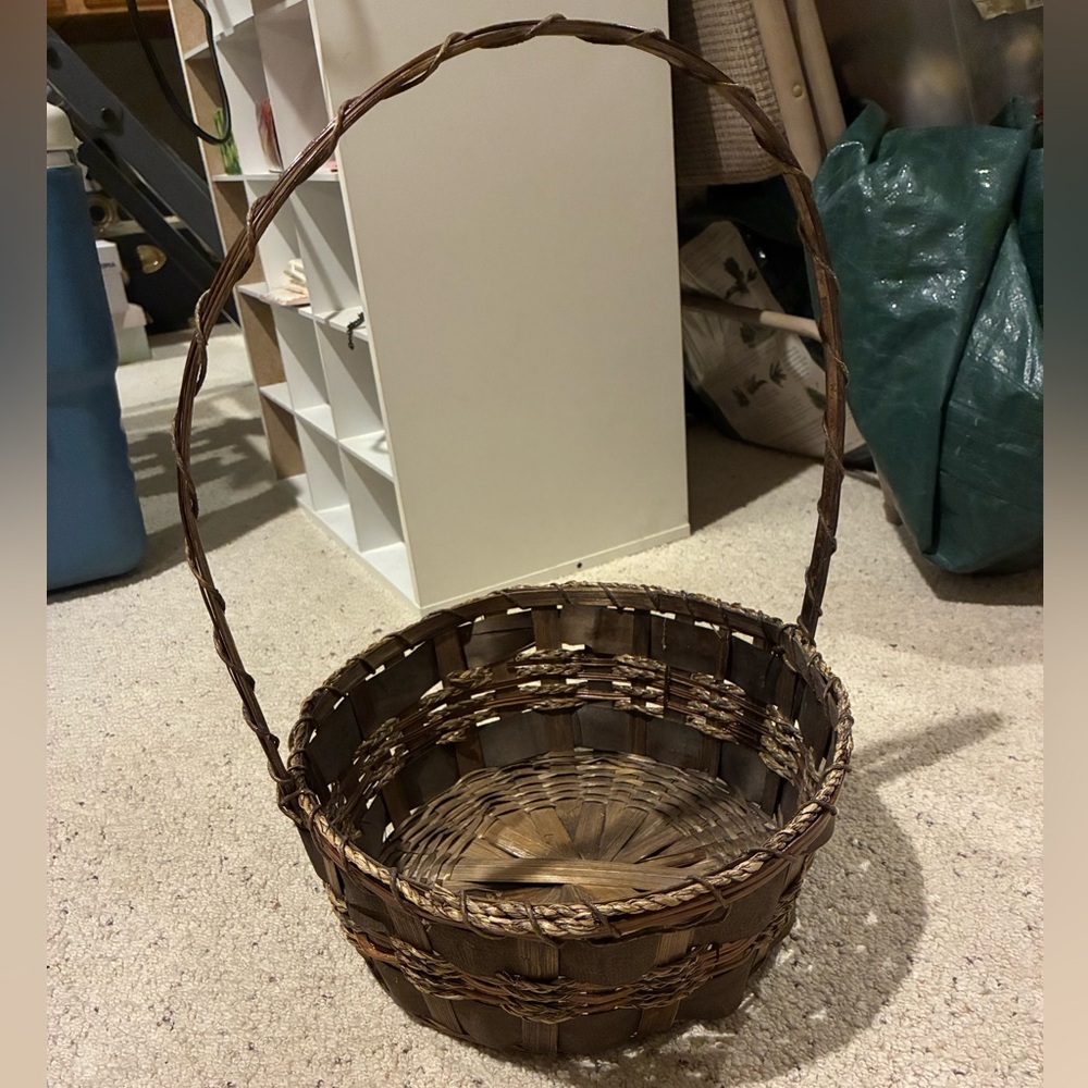 Rustic Brown Woven Basket